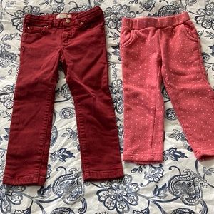 Zara Girls and Gap cozy lines pants